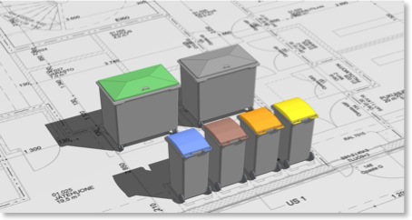 Roskikset skissillä